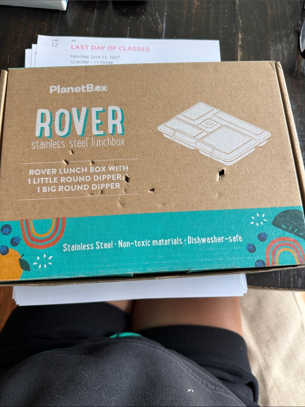 PlanetBox Rover Stainless Steel Lunchbox - NO dippers included